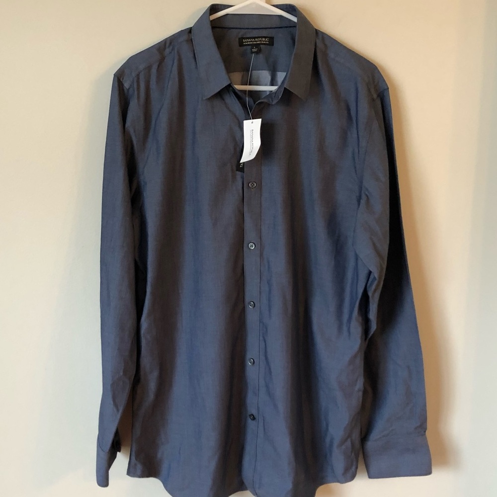 NWT Banana Republic slim fit dress shirt non iron